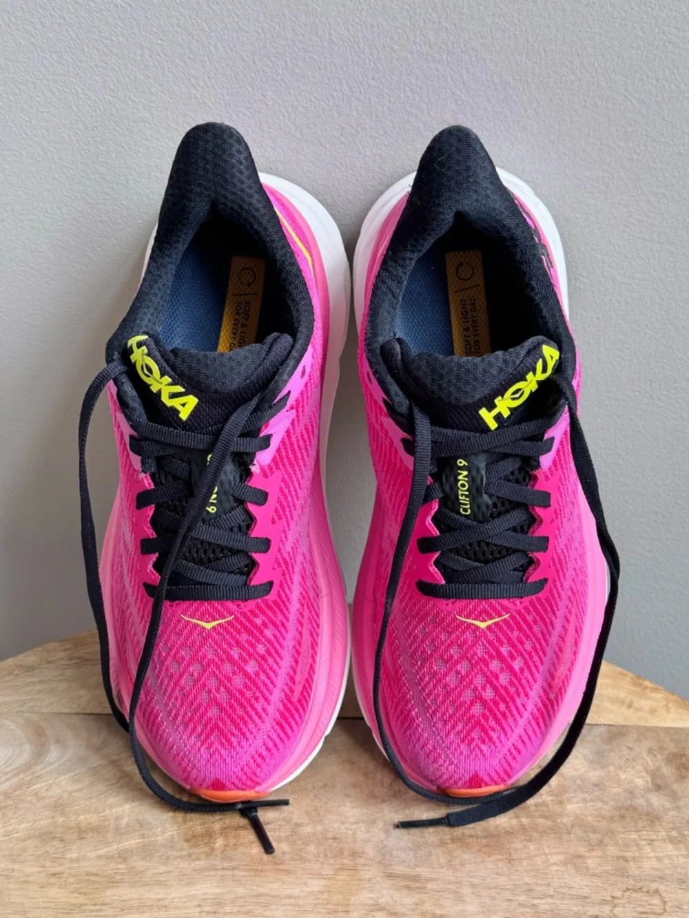 Hoka Pink & Black Women's Athletic Running Shoes - Picture 5 of 11